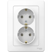 Розетка Schneider Electric BLNRS001021 Blanca. 16 А. с заземлением. белый