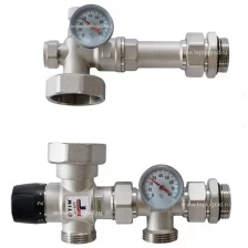 Насосно-смесительный узел TIM JH-1035 с термостатическим клапаном 20-43°, 130мм/180мм