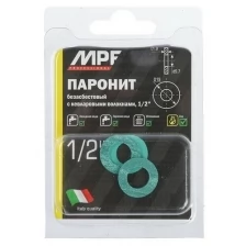 Прокладка паронитовая MasterProf, MPF, 1/2", безасбестовая, набор 3 шт.