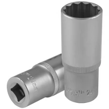 Головка торцевая 12-гранная 1/2" М 24 мм удл. S04HD4724 ( Jonnesway )